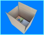 宅配用段ボール「ワンタッチケース」 深さ調節ができるため書籍の詰め合わせ梱包に便利に使えます